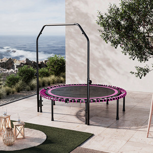 Trampoline with Adjustable U-Shaped Handle by Livingandhome