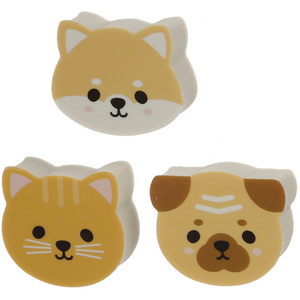 Eraser 3 Piece Set - Adoramals Pets - Brown by Adoramals Pets