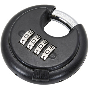 4 Digit Combination Disc Padlock by Livingandhome