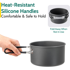 Camping Cookware 11Pc Set 2 Person - Black by Trail