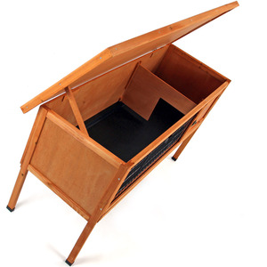 Wooden Small Animal Hutch 4ft - Natural by Actiaspet