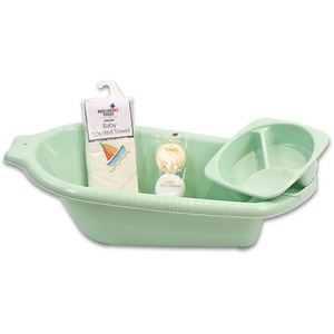 Mint Mini Bathing Bundle - Mint with Boat Towel by Junior Joy