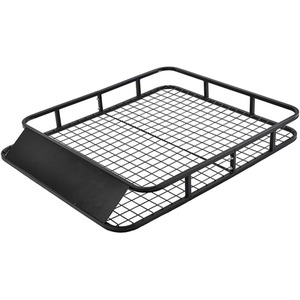 Cargo Roof Rack Basket Car Top Luggage Carrier - Black by Costway