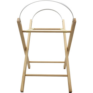 Opal Folding Moses Basket Stand Natural - Brown by Kinder Valley