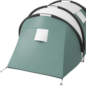 Outsunny 2 Room Tent with Living Area and Awning, 3000mm Waterproof - Green by Outsunny