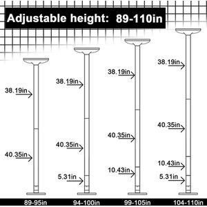 Portable Reinforced Rotating Dance Pole - Silver by Rattrix