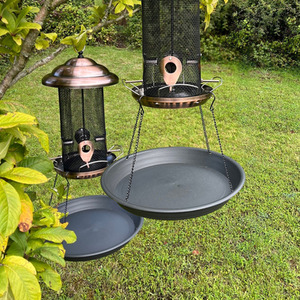 Large Bird Feeder Seed Catcher Tray - Black / 2 by Selections