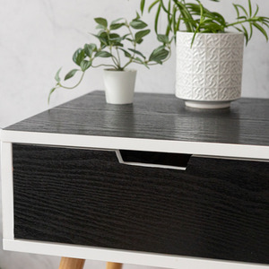 dc fix Blackwood Self Adhesive Vinyl Wrap for Kitchen Doors and Worktops - Black / 67.5cm x 2m (pack of 3) by d-c-fix