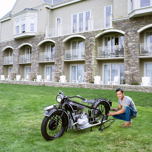 Motorcycle Paddock Stand - Black by Costway