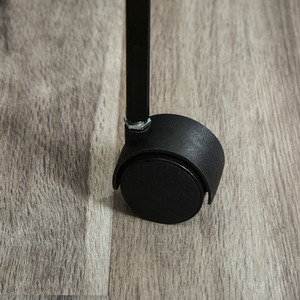 PawHut Bird Cage with Stand Wheels Slide-out Tray Shelf - Black by PawHut