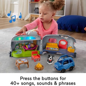 Fisher-Price Little People Light-Up Learning Camper Electronic Toy RV - multi by Fisher Price