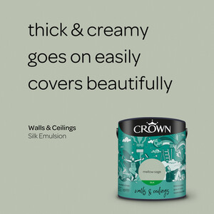 Crown Walls and Ceilings Silk Emulsion by Crown Paints