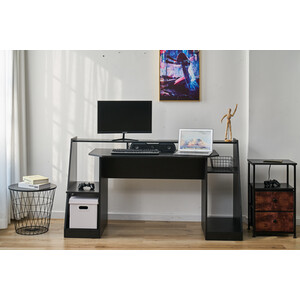 Double Screen Gaming Desk - Black