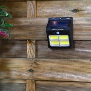 LED Motion Sensor Solar Security Entrance Light - Black / 1 by Garden Gear