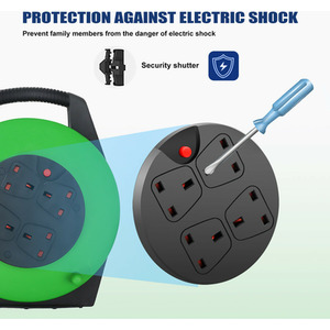 4 Gang Cable Reel 10M - Green by ExtraStar
