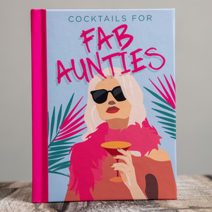 Cocktails For Fab Aunties Book - Pink by Boxer Gifts