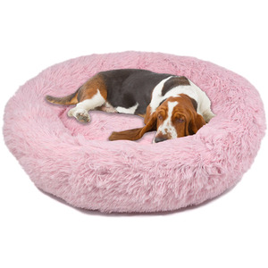 Fluffy Dog Bed in Pink - Pink / L by Actiaspet