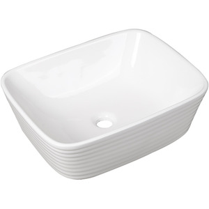 Ceramic Bathroom Basin with Multiple Design Options - White / 50.5cm by Livingandhome