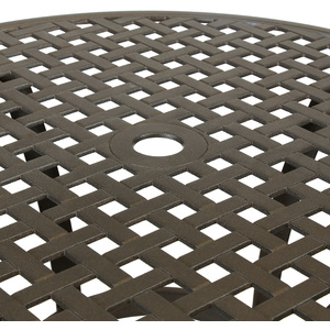 Metal Cast Aluminium 5 Piece Garden Furniture Patio Set With Cushions - Black by Charles Bentley