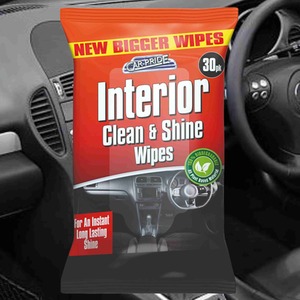 Car Interior Wipes Large Dashboard Cleaning Wipes Clean and Shine 30pk - White / 1 by Car-Pride