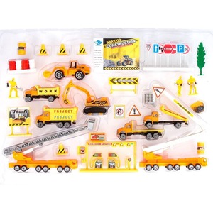 Big Daddy Kids Vehicle Set with Accessories - Multi / Construction Site / 40+ by Big Daddy