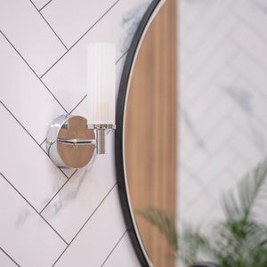 Canya Silver Bathroom Wall Light With 3W LED G9 3000K - Silver by ValueLights