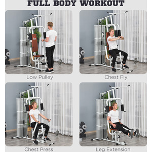 HOMCOM Multifunction Home Gym Weight Training Station by HOMCOM