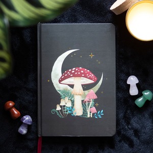 Dark Forest Mushroom A5 Notebook - Multicolour by Kingsbury Gifts