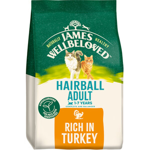 James Wellbeloved Hairball Turkey Adult Cat Food - Brown by James Wellbeloved