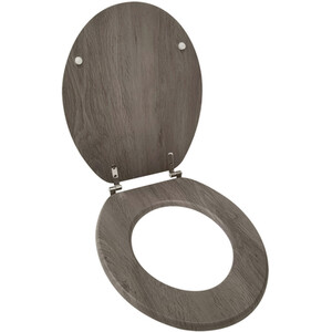 Willow Grey Oak Effect Toilet Seat
