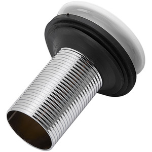 Ceramic Countertop Basin with Central Drain Set - White by Livingandhome