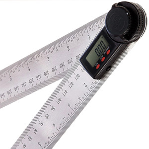 Lumberjack Digital LCD Angle Finder Stainless Steel Rule - Black by Lumberjack