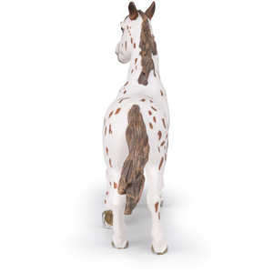 PAPO Horse and Ponies Brown Appaloosa Mare Toy Figure - White by PAPO
