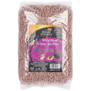Suet Pellets Berry Bird Feed - 1kg by Dawn Chorus