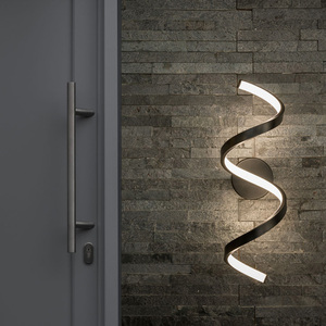 Infinity IP44 Rated Single Twist Integrated LED Wall Ceiling Light - Matte Black by ValueLights