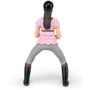 PAPO Horse and Ponies Trendy Riding Girl Pink Toy Figure - Black by PAPO