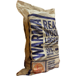 Kiln Dried Hardwood Firewood Logs - Brown by Warma