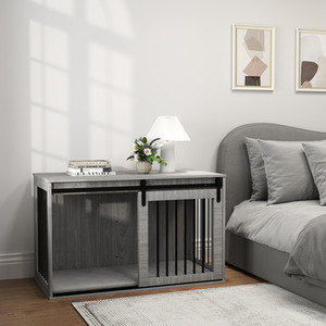 PawHut Dog Crate Furniture with Removable Cushion by PawHut