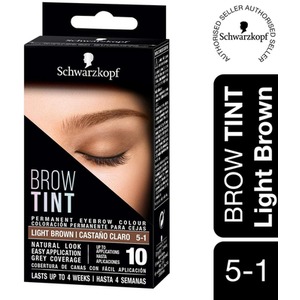 Schwarzkopf Brow Tint Professional Light Brown Permanent Eyebrow Dye Tinting Kit - LightBrown / 3cm / 0.04kg by Schwarzkopf