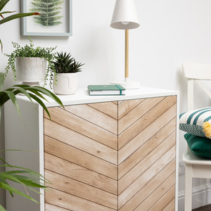 dc fix Chevron Natural Self Adhesive Vinyl Wrap for Kitchen Doors and Worktops - Natural / A4 by d-c-fix