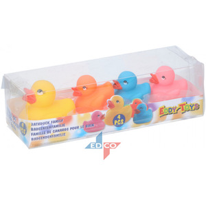 4 Piece Bath Family Duck for Kids Bath Toys - Multicolor by UMKYTOYS