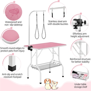 Dog Grooming Table with 2 Leashes by Yaheetech