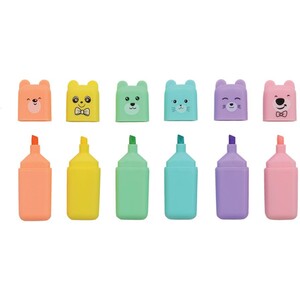 Pack of 6 Animal Highlighters
