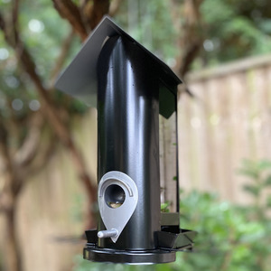 Wentworth Bird Seed Feeder with 4 Feeding Ports - Black by Selections