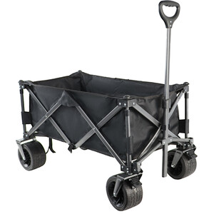 Heavy Duty Foldable Camping Cart Trolley - Black by Active Sport