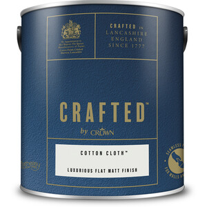 Crown Crafted Luxurious Flatt Matt Paint - Cotton Cloth by Crown Paints