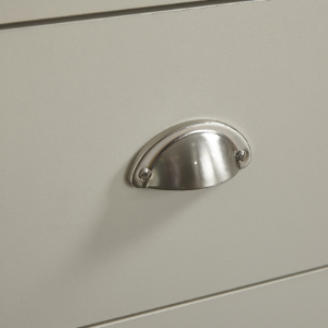 Lancaster 3 Piece Bedroom Set - Wardrobe, Chest of Drawers, Bedside - Cream by GFW