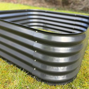 Large Metal Raised Vegetable Bed in Dark Grey - Grey / 2 by Selections