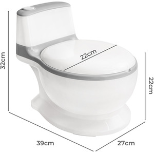 Kids Potty Trainer Seat - Grey by Dekko