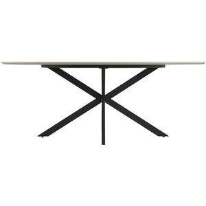 Blaine Dining Table - Stone and Black